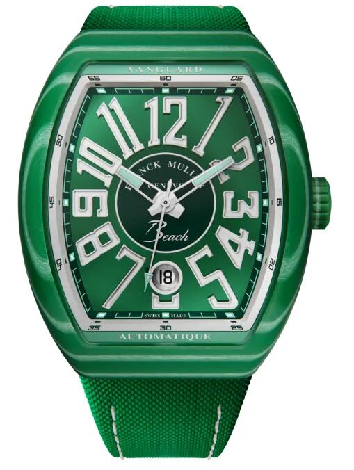 Buy Franck Muller Vanguard Beach Replica Watch for sale Cheap Price V 41 SC DT BEACH GFVRVE Green